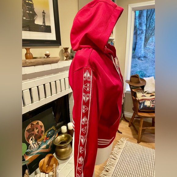 Moose Knuckles Women’s Red Size Large Jarry Hoody - Picture 3 of 13